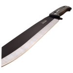 Elk Ridge ' EVOLUTION ' - Outdoors Fixed Blade Machete - 14.75"- Overall, Black Stainless Steel Blade. Micarta Handle. Nylon Sheath, Camping, Hunting, Survival - ERE-MHT001M-BK - Image 3