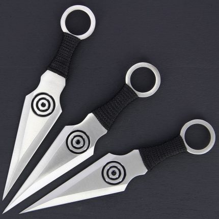 HOT SHOT Silver & Black Triangle Throwers - KNI-006