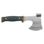Outdoor Life Camp Axe - 3-inch Satin Finish Stainless Steel Blade with Hammer Head, Dual Injection Molded Nylon Fiber Handle, Full Tang, Reinforced Nylon Sheath – OL-AXE001OGN - Image 2