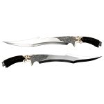 FANTASY MASTER - ELF WARRIOR DUAL SHORT SWORDS WITH DISPLAY STAND - FM-411 - Image 3