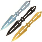 Golan 3pc Angled Throwing Knife Set + Sheath - GOL-2733