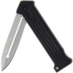 Folding Knife Pocket Knife - Black and Satin Linerlock Lock - 309BS - Image 4