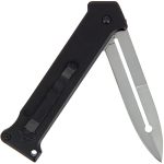 Folding Knife Pocket Knife - Black and Satin Linerlock Lock - 309BS - Image 2