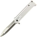 Folding Knife Pocket Knife – Silver Linerlock Lock Knife – 309SL
