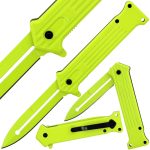 Folding Knife Pocket Knife – Vibrant Yellow Linerlock Lock Knife – 309YL