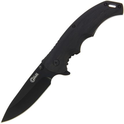 Golan Folding Knife with Black Pakkawood Handle - GOL-541-BK