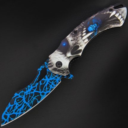 Fantasy Sheepsfoot Lock Knife Blue - GOL-931BL