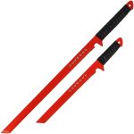 RED 27" & 18 " NINJA SWORD Set Double Shoulder Harness - GOL-SW-226RD - Image 3