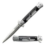 Tac-Force Punisher Skull Design Stiletto Pocket Knife - TF-598P - Image 2