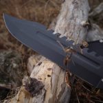 MTECH SAW-BACK CLIP POINT ALL PURPOSE BOWIE KNIFE – MT-20-57BK. - Image 6