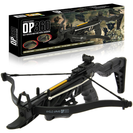 OP-360 CROSSBOW - 80LB SELF COCKING EXTENDED STOCK ALUMINIUM CROSSBOW