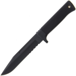 Tactical11" Fixed Blade Knife with Rubber Handle and Sheath - Blackout Version -11" Fixed Blade Knife with Rubber Handle and Sheath - Image 2