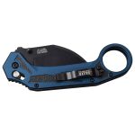 Elite Tactical Rapid Lock Knife with Blue and Black Aluminium Handle - 1029BL - Image 2