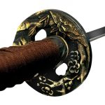 Ryumon Hand Forged and Folded Golden Bamboo Katana / Samurai Sword - RY3202 - Image 13