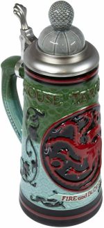 Game of Thrones House Targaryen Ceramic Stein with Cap - Officially Licensed - Image 4
