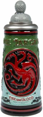 Game of Thrones House Targaryen Ceramic Stein with Cap - Officially Licensed - Image 3