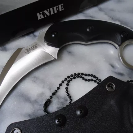 Elite Tactical - 'SILVERFANG' - Fixed Blade Knife D2 Steel - ET-FIX012