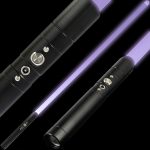 Black Rechargeable 7 Colour Lightsaber