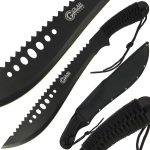 Total Blackout Serrated Machete - GOL-801