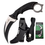 Survivor The Vested Tactical Karambit -7Cr13MoV Steel - Nylon Sheath W/ Shoulder Harness - SV-FIX014CS