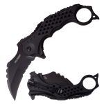 TAC FORCE - BLACK STEALTH FOLDING KARAMBIT - TF-945BK