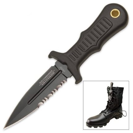 Combat Commander Sub Commander Black Mini Boot Knife - UC2724