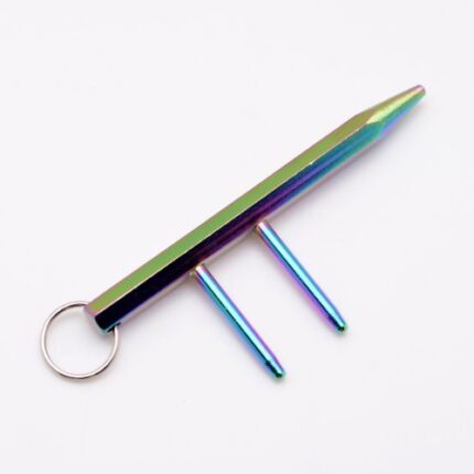 Snake Eyes Ninja Keychain Kubaton Rainbow finish – SE-1058RB