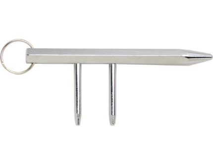 Snake Eyes Ninja Keychain Kubaton Silver Finish – SE-1058S