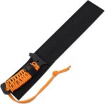 Snake Eye Tactical Fixed Blade Knife –Black Stainless Steel Blade, Cord Wrapped Handle, Full Tang, Includes Nylon Sheath – Hunting, Camping, Survival, Tactical – YML06L-BKOR - Image 4