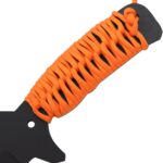 Snake Eye Tactical Fixed Blade Knife –Black Stainless Steel Blade, Cord Wrapped Handle, Full Tang, Includes Nylon Sheath – Hunting, Camping, Survival, Tactical – YML06L-BKOR - Image 5
