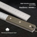 Hand Forged Solid Full Tang .5cm Thick Heat Treated Steel Emergency Window Breaking Stick / Ruler / Life Saver – CLUB214 - Image 3