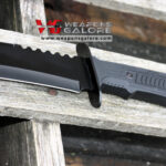 STEC – Classic Military Bowie Full Tang Construction 3.5 mm Thick Blackout Version / Tanto Point – T224190-3 - Image 5