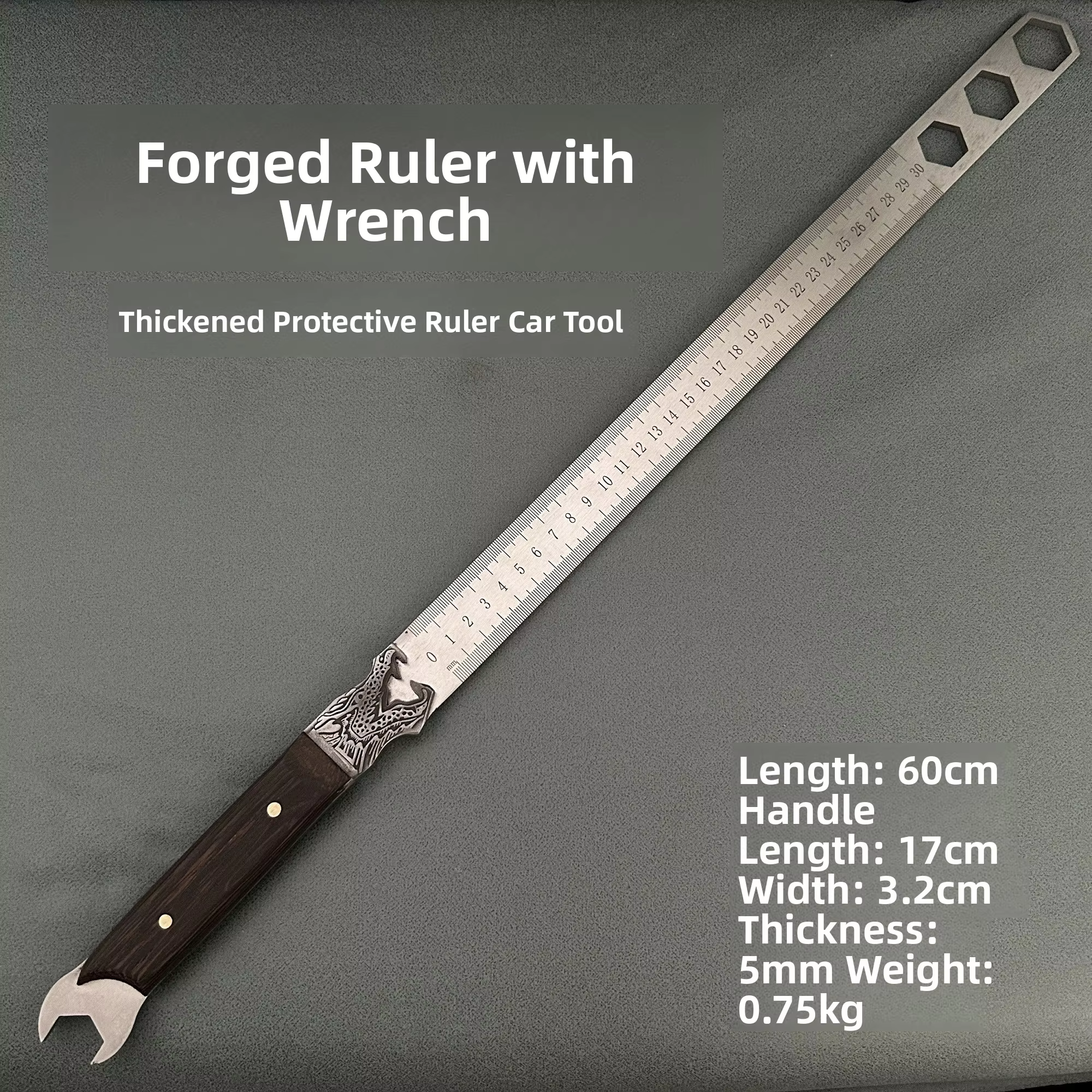 Hand Forged Solid Full Tang .5cm Thick Heat Treated Steel Emergency Window Breaking Stick Tool / Life Saver – CLUB213