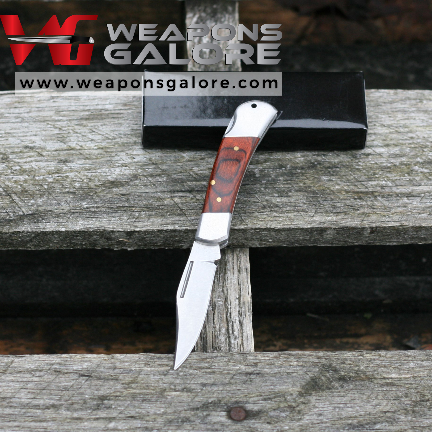 S-TEC Classic Wood Handle Lock Knife – T200302
