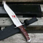 S-TEC 16″ Pakkawood Handle Hunting Bowie w/ Nylon Sheath - T224771 - Image 2