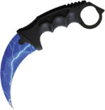 STEC – Karambit ‘BLUE LIGHTNING’ Fixed Blade 7/1/2 ” / Neck Knife – T222002BK-7