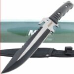 M-Tech " The Sword Breaker"  Black Fixed Blade Knife – Two-Tone Plain – MT-535BS
